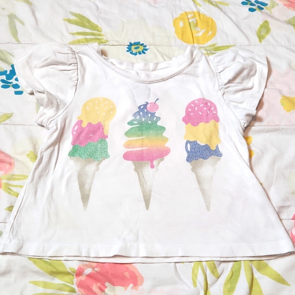 Baby Gap 2T Ice Cream Short Sleeve Top